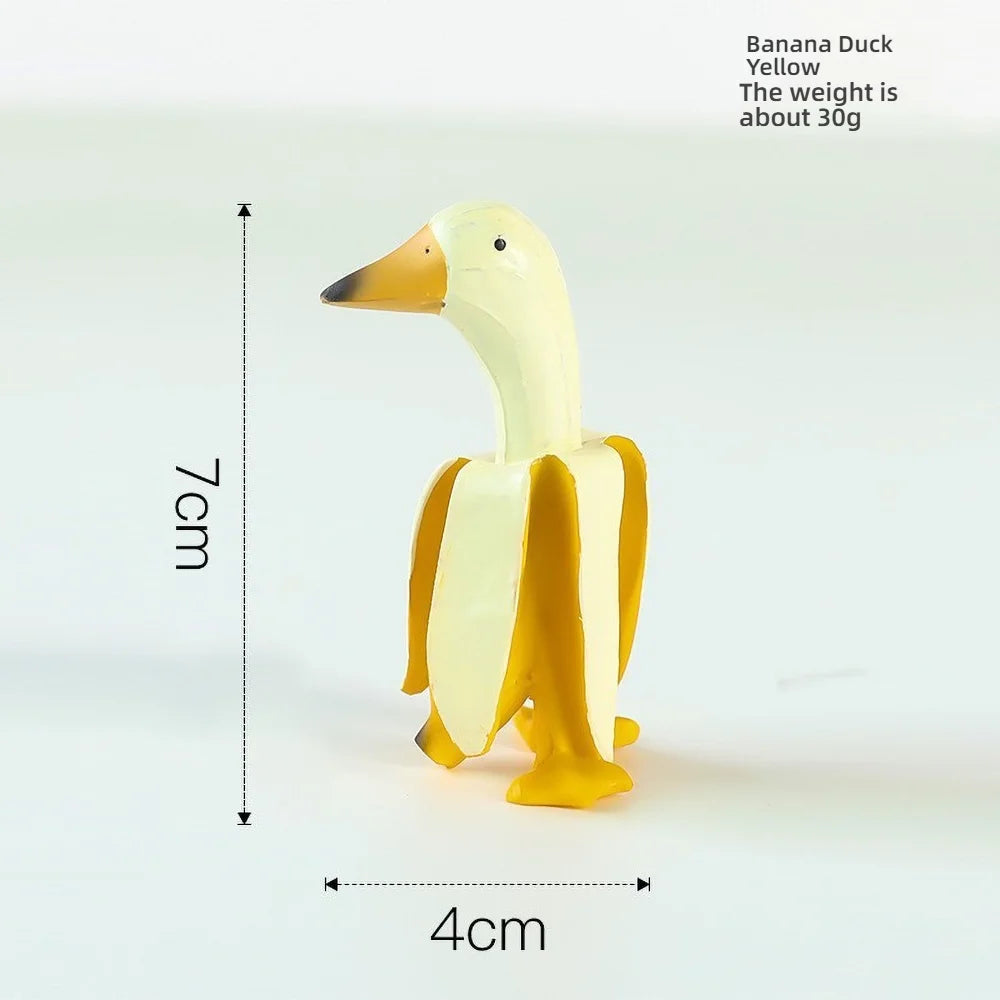 Duck You Gesture Resin Statue - Funny Middle Finger Novelty Decor for Office Desk, Humorous Gift for Colleagues, Animal Satire