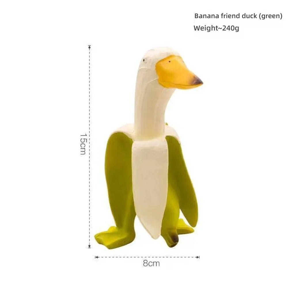 Duck You Gesture Resin Statue - Funny Middle Finger Novelty Decor for Office Desk, Humorous Gift for Colleagues, Animal Satire