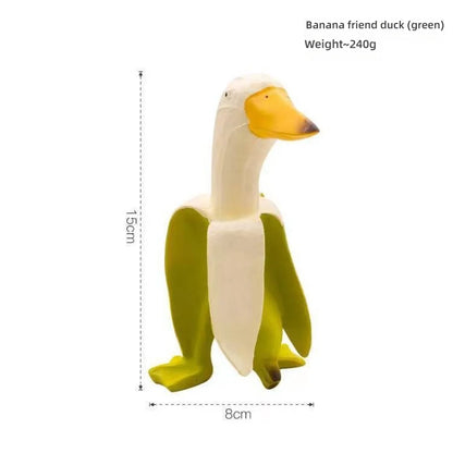 Duck You Gesture Resin Statue - Funny Middle Finger Novelty Decor for Office Desk, Humorous Gift for Colleagues, Animal Satire