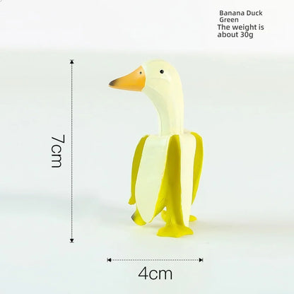 Duck You Gesture Resin Statue - Funny Middle Finger Novelty Decor for Office Desk, Humorous Gift for Colleagues, Animal Satire